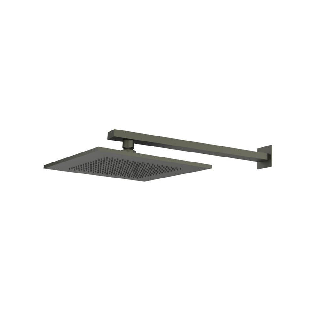 Isenberg By Flusso - 10'' Rain Head with 16'' Arm - Dark Green