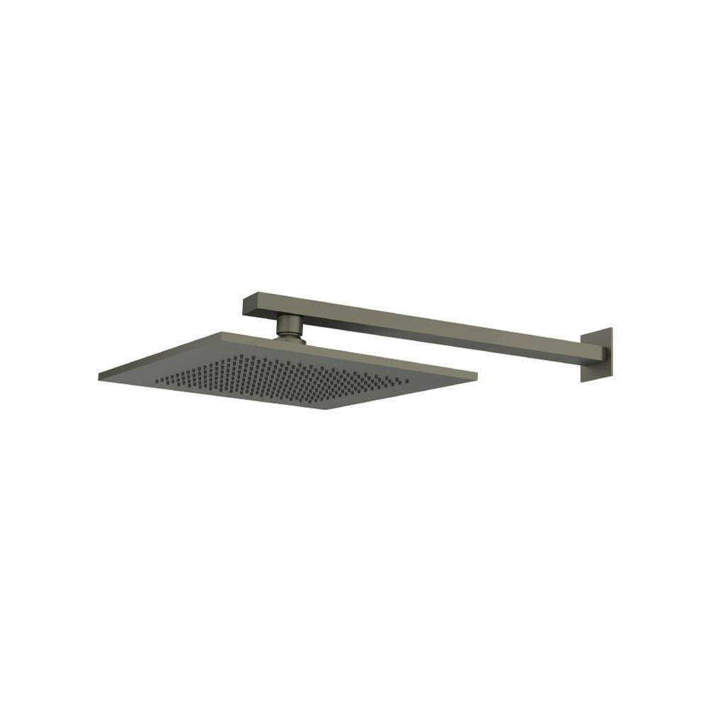 Isenberg By Flusso - 10'' Rain Head with 16'' Arm - Gun Metal Grey
