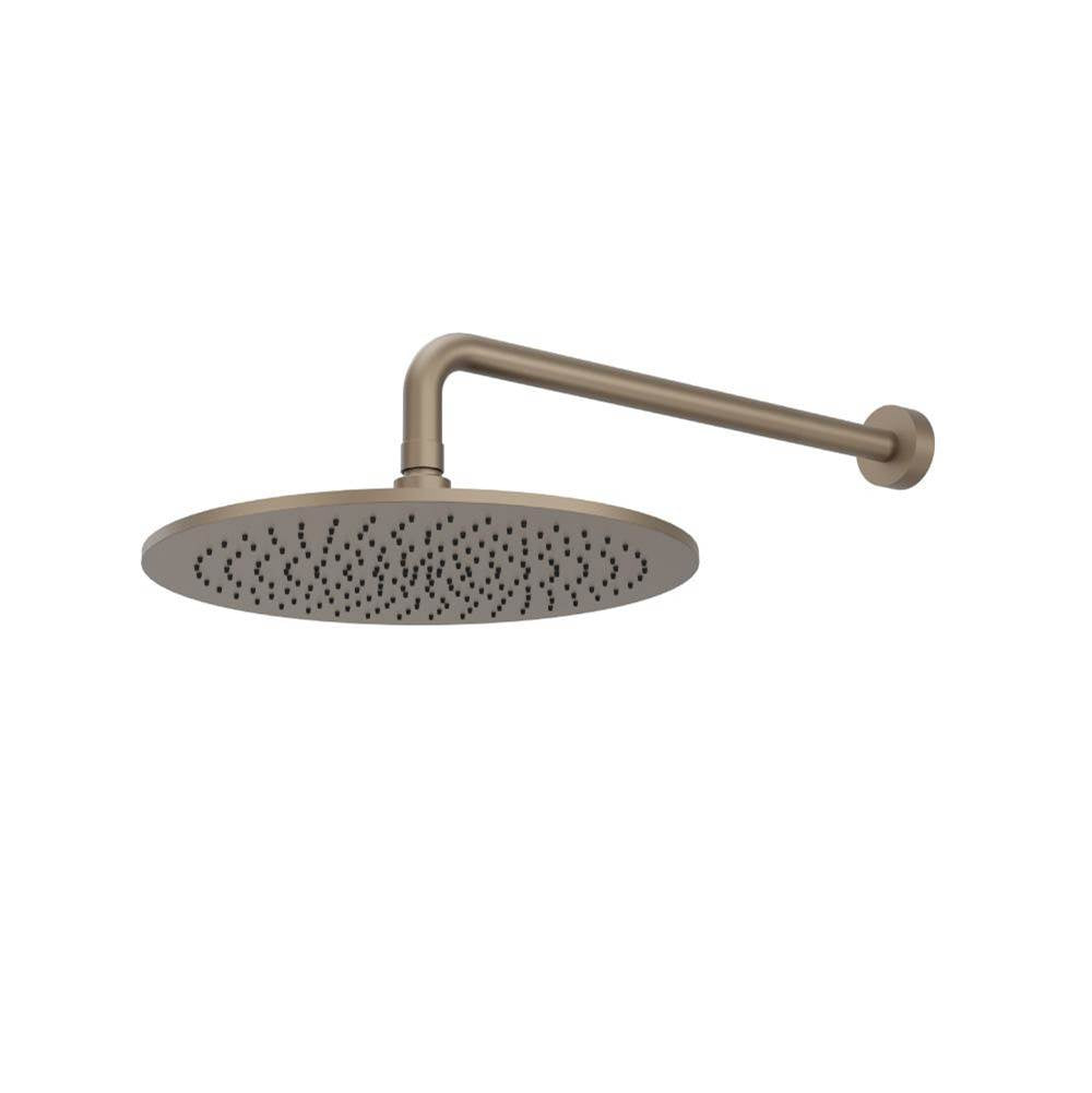 Isenberg By Flusso - 12'' Rain Head with 16'' Arm - Dark Tan