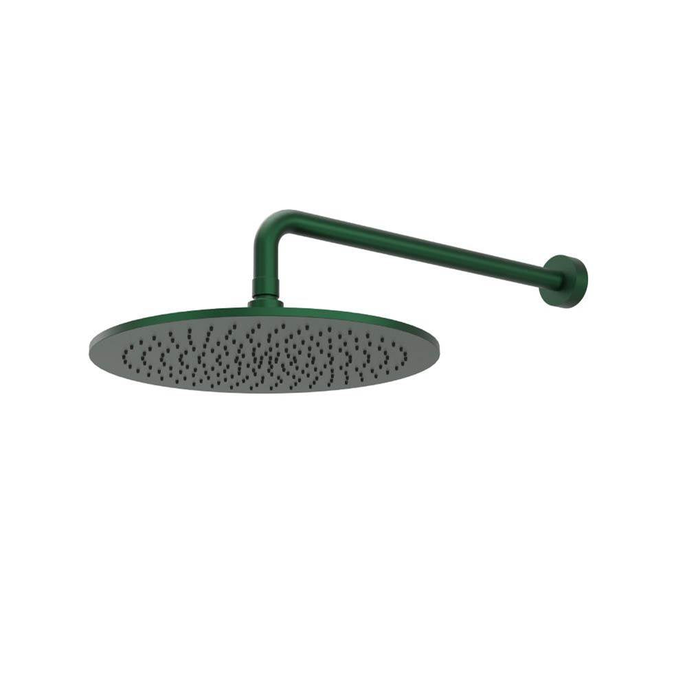 Isenberg By Flusso - 12'' Rain Head with 16'' Arm - Leaf Green