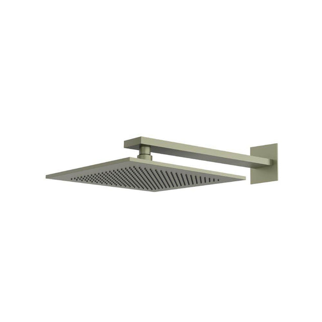 Isenberg By Flusso - 12'' Rain Head with 16'' Arm - Army Green