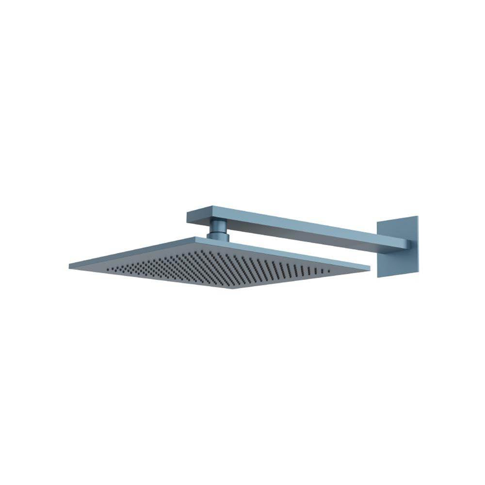 Isenberg By Flusso - 12'' Rain Head with 16'' Arm - Blue Platinum