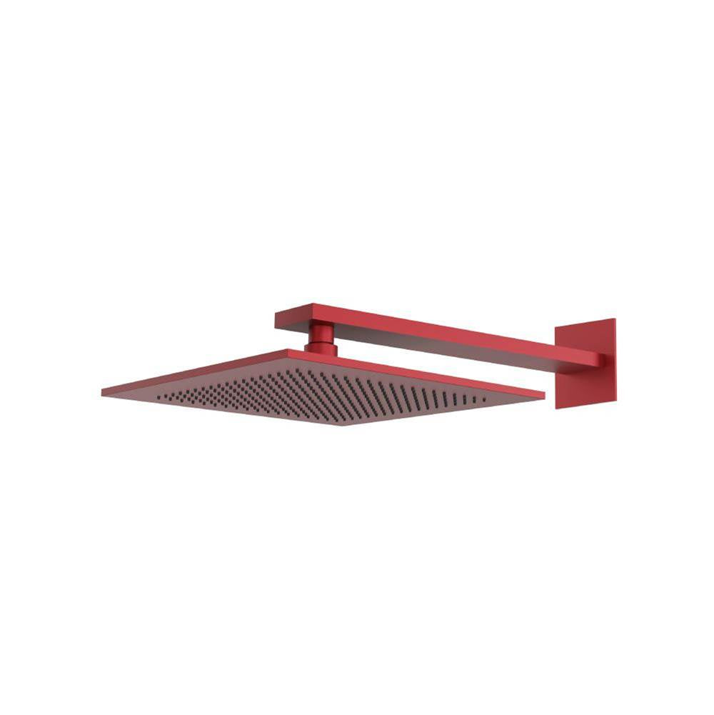 Isenberg By Flusso - 12'' Rain Head with 16'' Arm - Crimson
