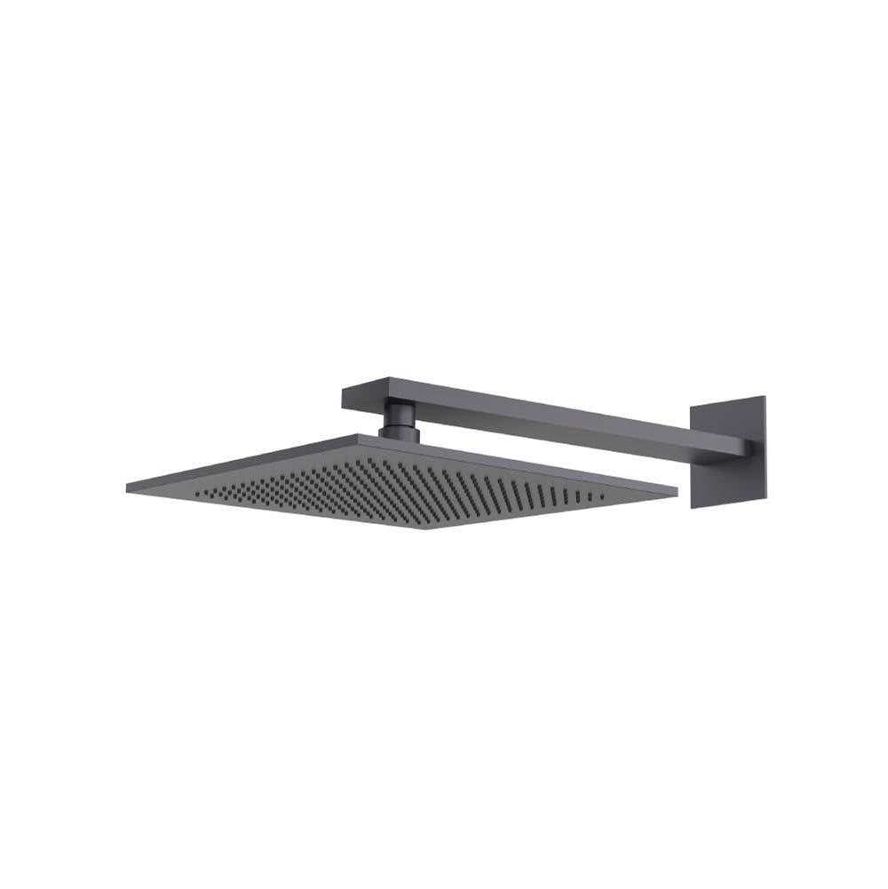 Isenberg By Flusso - 12'' Rain Head with 16'' Arm - Dark Grey