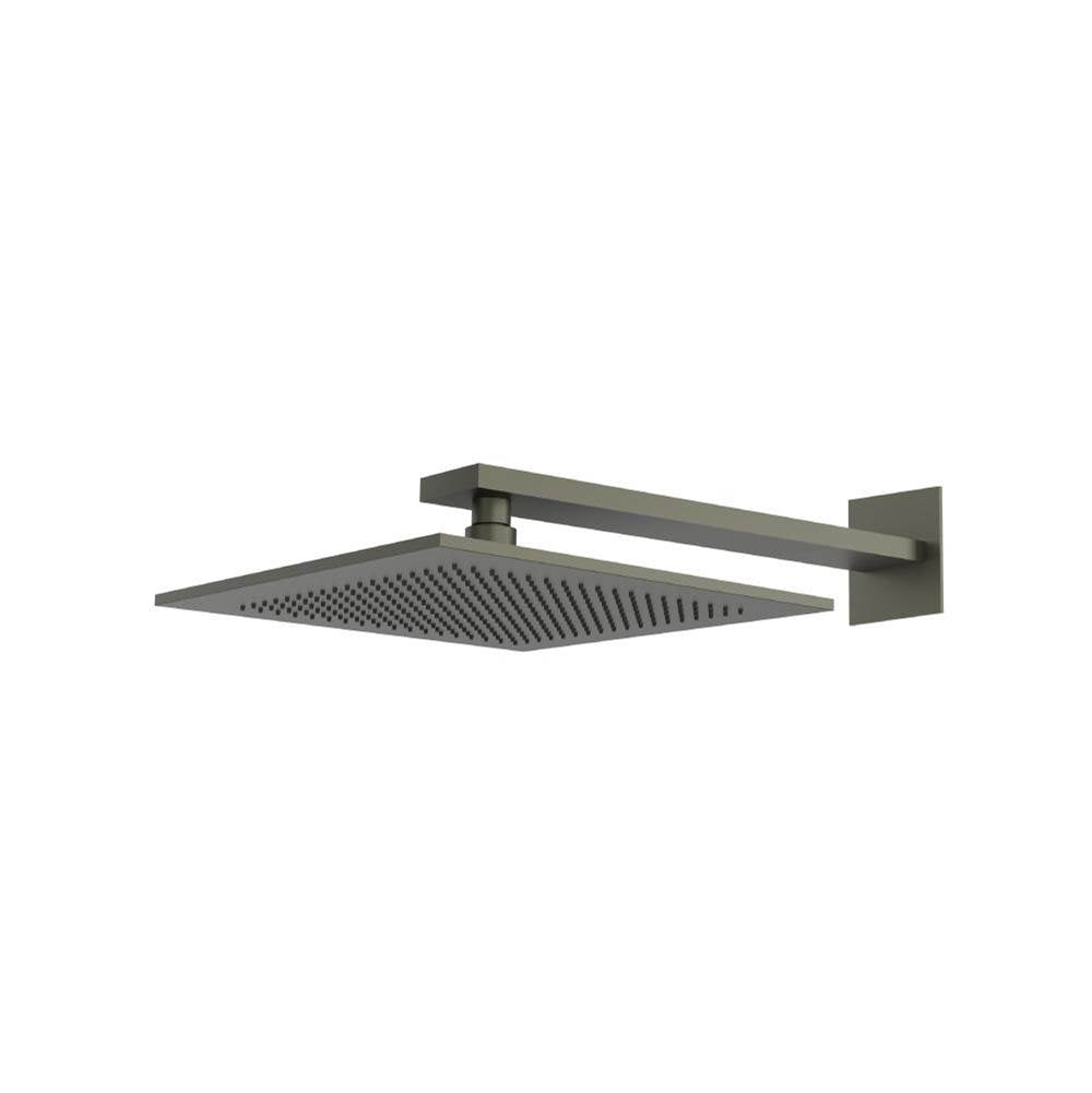 Isenberg By Flusso - 12'' Rain Head with 16'' Arm - Gun Metal Grey