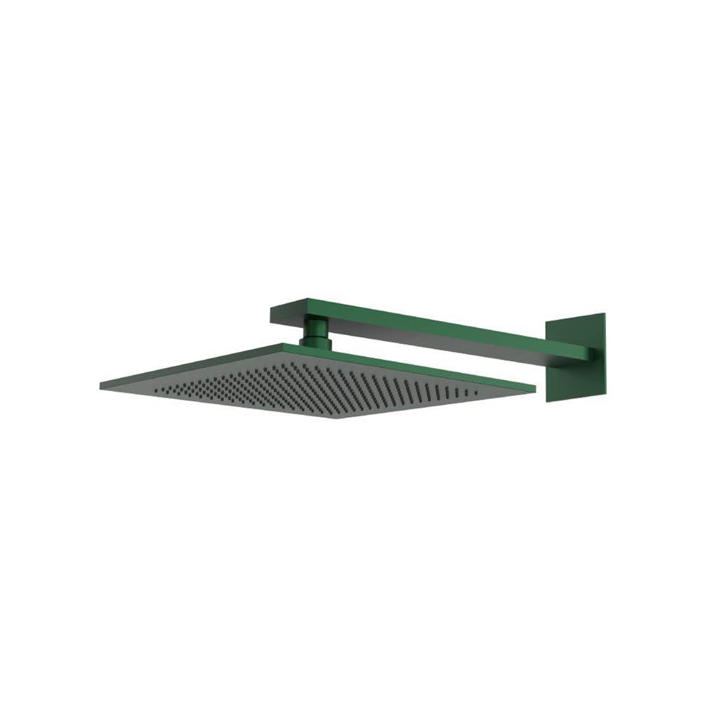Isenberg By Flusso - 12'' Rain Head with 16'' Arm - Leaf Green
