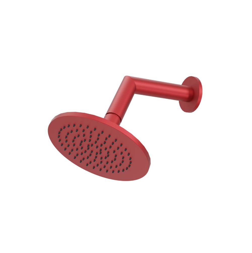 Isenberg By Flusso - 6'' Rain Head with 7'' Arm - Deep Red