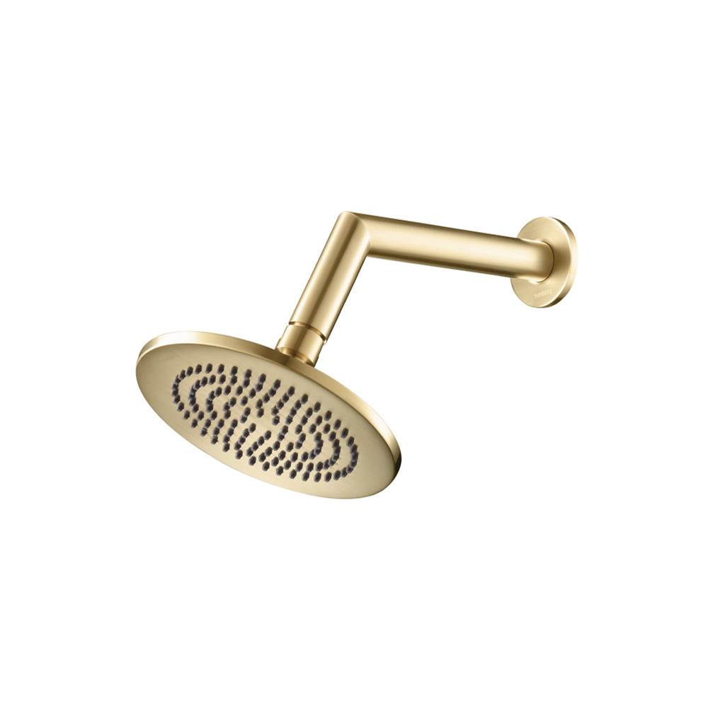 Isenberg By Flusso - 6'' Rain Head with 7'' Arm - Satin Brass PVD