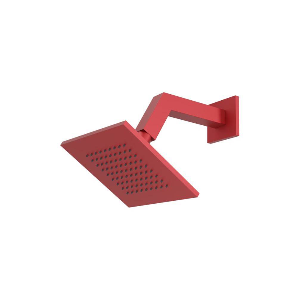 Isenberg By Flusso - 6'' Rain Head with 7'' Arm - Deep Red