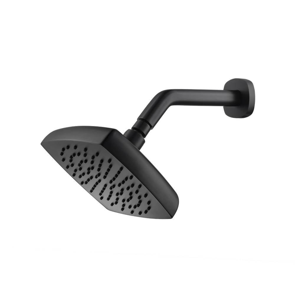 Isenberg By Flusso - 7'' Rain Head with 8'' Arm - Matte Black