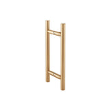 Isenberg By Flusso - 8'' Back-To-Back Shower Door Pull Handle - Brushed Bronze Pvd