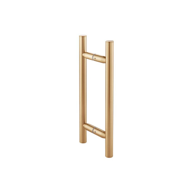 Isenberg By Flusso - 8'' Back-To-Back Shower Door Pull Handle - Brushed Bronze Pvd