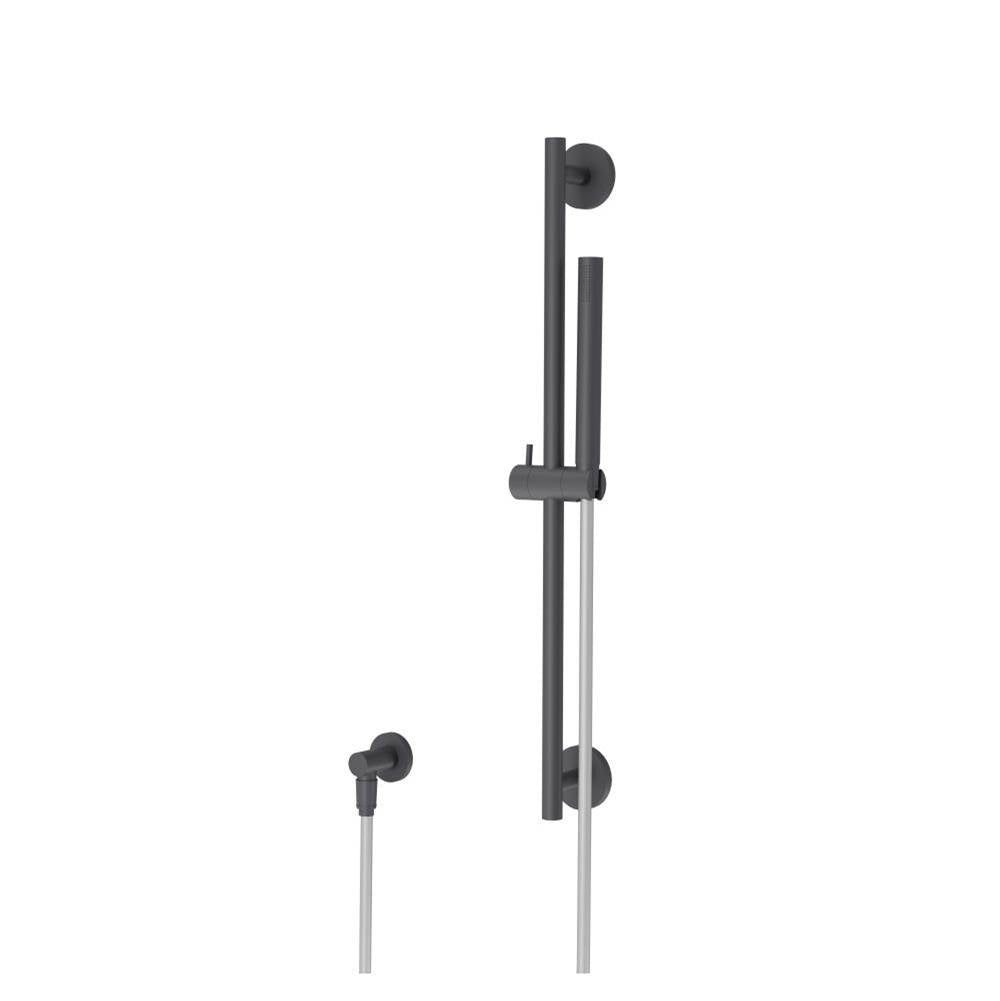 Isenberg By Flusso - Hand Shower Set with Slide Bar and Elbow - Dark Grey
