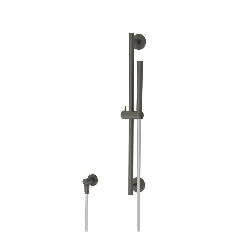 Isenberg By Flusso - Hand Shower Set with Slide Bar and Elbow - Gun Metal Grey