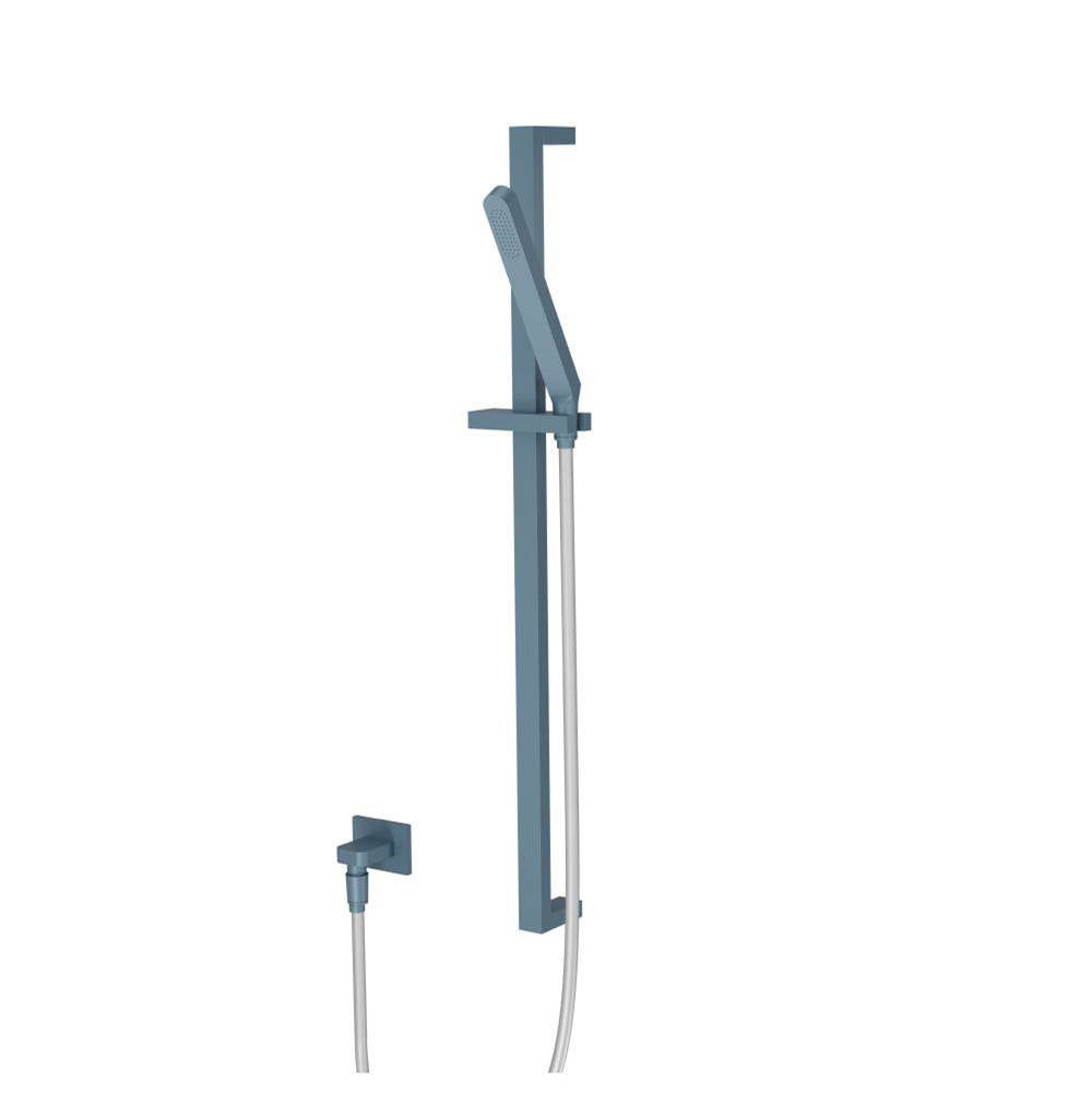 Isenberg By Flusso - Hand Shower Set with Slide Bar and Elbow - Blue Platinum