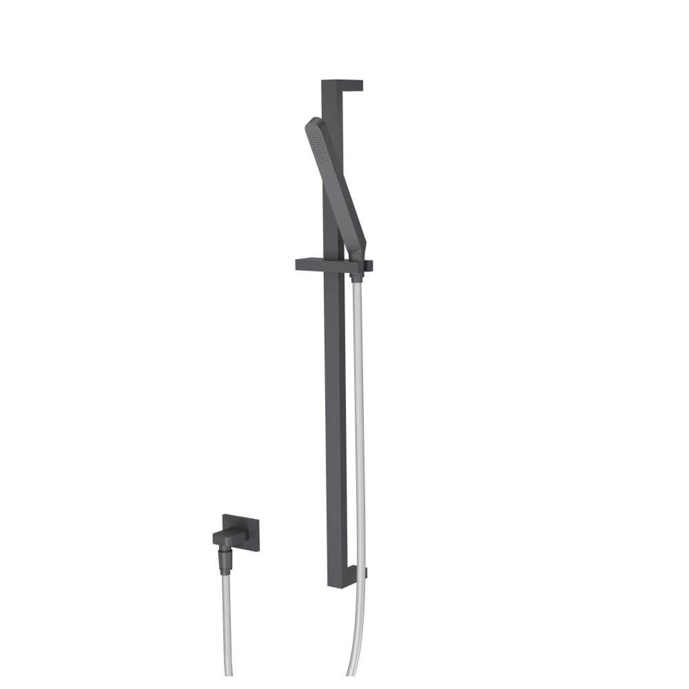 Isenberg By Flusso - Hand Shower Set with Slide Bar and Elbow - Dark Grey