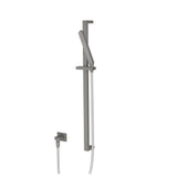Isenberg By Flusso - Hand Shower Set with Slide Bar and Elbow - Steel Grey