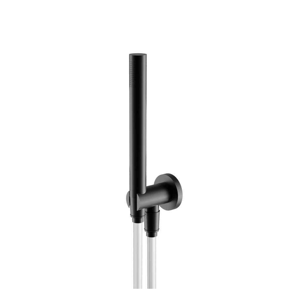 Isenberg By Flusso - Hand Shower Set with Holder and Elbow Combo - Gloss Black