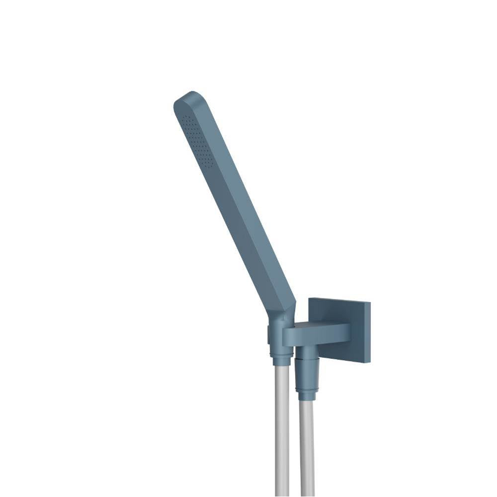 Isenberg By Flusso - Hand Shower Set with Holder and Elbow Combo - Blue Platinum