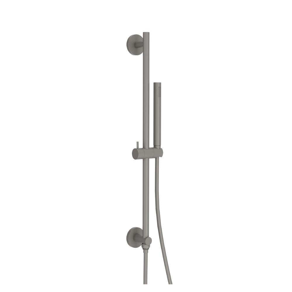 Isenberg By Flusso - Hand Shower Set with Slide Bar, Integrated Elbow & Hose - Steel Grey