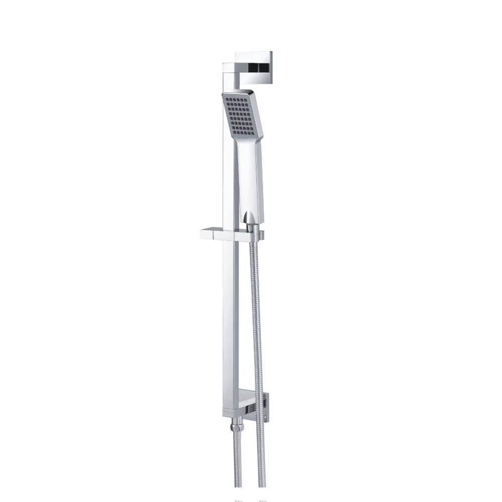 Isenberg By Flusso - Hand Shower Set with Slide Bar, Integrated Elbow & Hose - Matte Black