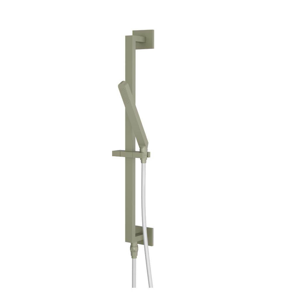 Isenberg By Flusso - Hand Shower Set with Slide Bar, Integrated Elbow & Hose - Army Green