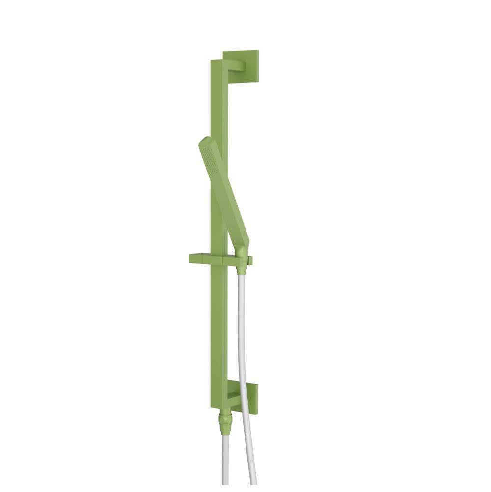 Isenberg By Flusso - Hand Shower Set with Slide Bar, Integrated Elbow & Hose - Isenberg Green