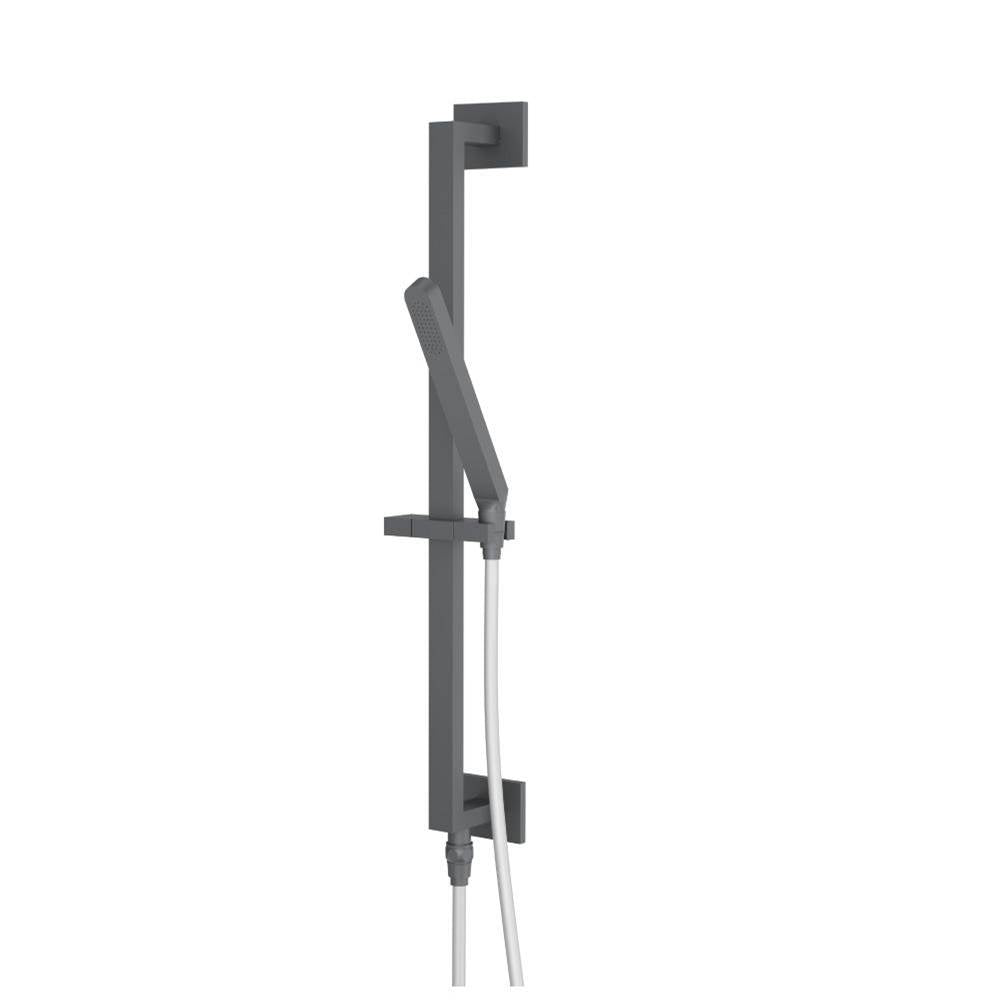 Isenberg By Flusso - Hand Shower Set with Slide Bar, Integrated Elbow & Hose - Rock Grey