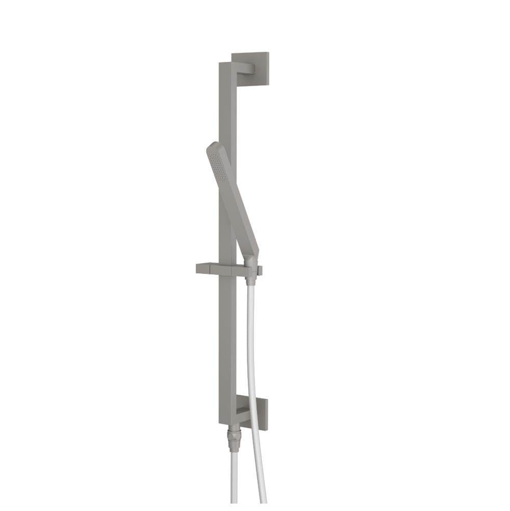 Isenberg By Flusso - Hand Shower Set with Slide Bar, Integrated Elbow & Hose - Steel Grey