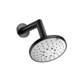 Isenberg By Flusso - 5'' Multi Function Showerhead with 7'' Arm - Matte Black