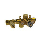 Isenberg By Flusso - 3/4'' Thermostatic Valve - 1 Output - Rough Brass