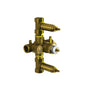 Isenberg By Flusso - 3/4'' Thermostatic Valve - 2 Outputs - Rough Brass
