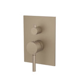 Isenberg By Flusso - Tub / Shower Trim With Pressure Balance Valve - 2-Output - Dark Tan