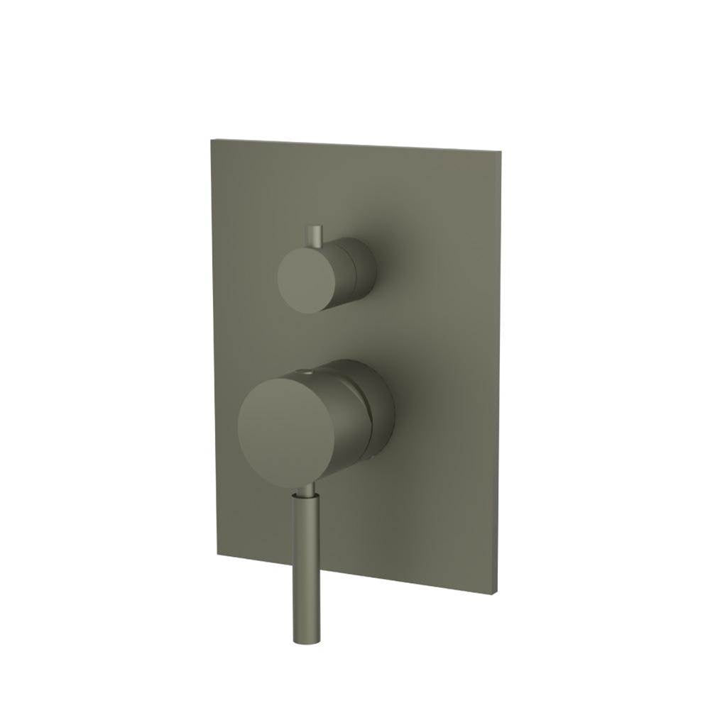 Isenberg By Flusso - Tub / Shower Trim With Pressure Balance Valve - 2-Output - Gun Metal Grey
