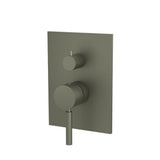 Isenberg By Flusso - Tub / Shower Trim With Pressure Balance Valve - 2-Output - Gun Metal Grey
