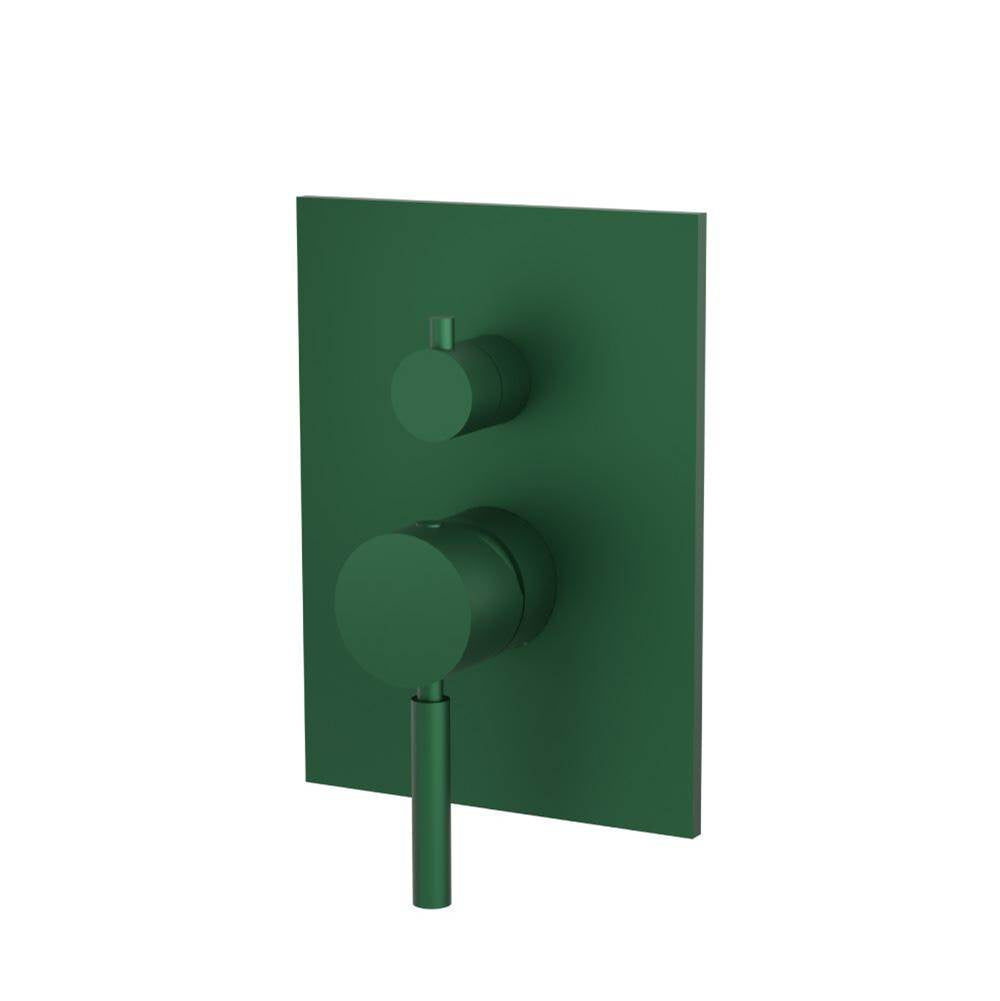 Isenberg By Flusso - Tub / Shower Trim With Pressure Balance Valve - 2-Output - Leaf Green