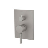 Isenberg By Flusso - Tub / Shower Trim With Pressure Balance Valve - 2-Output - Steel Grey