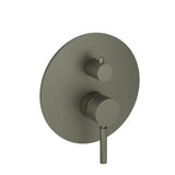 Isenberg By Flusso - Tub / Shower Trim With Pressure Balance Valve - 2-Output - Gun Metal Grey