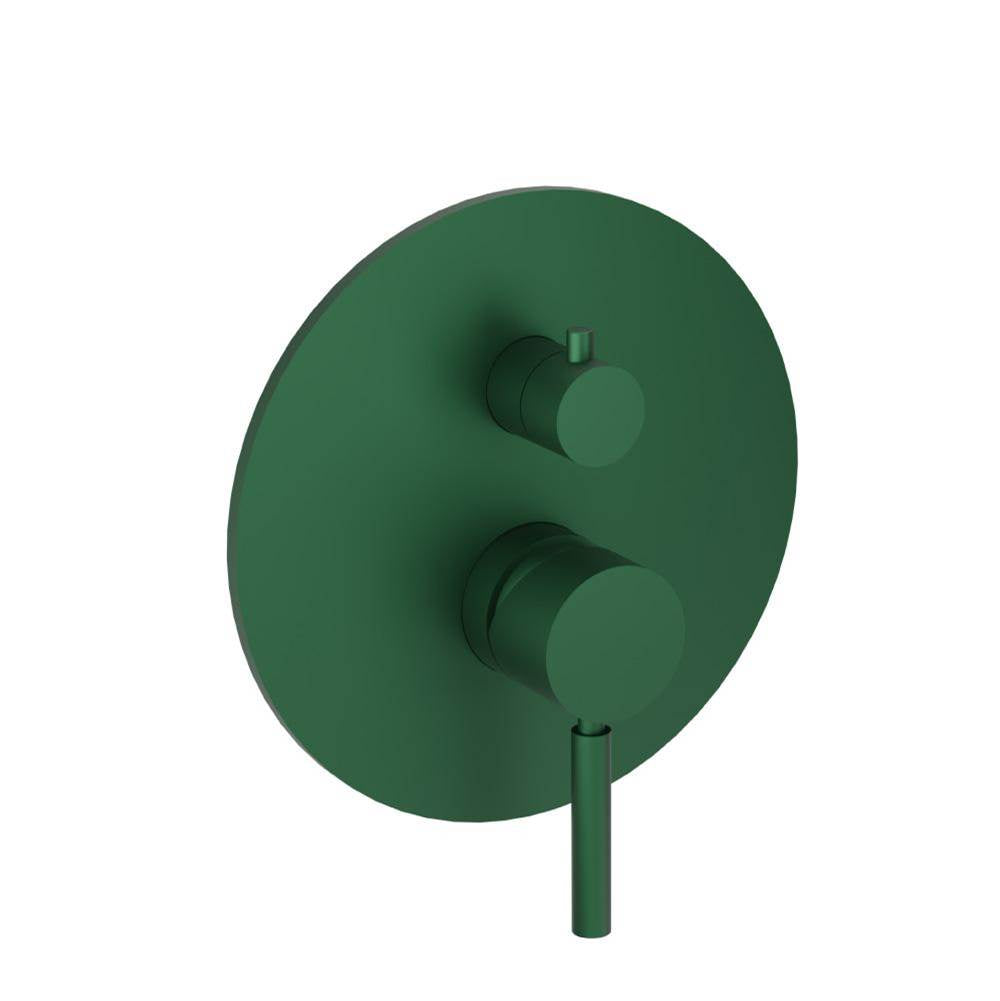 Isenberg By Flusso - Tub / Shower Trim With Pressure Balance Valve - 2-Output - Leaf Green