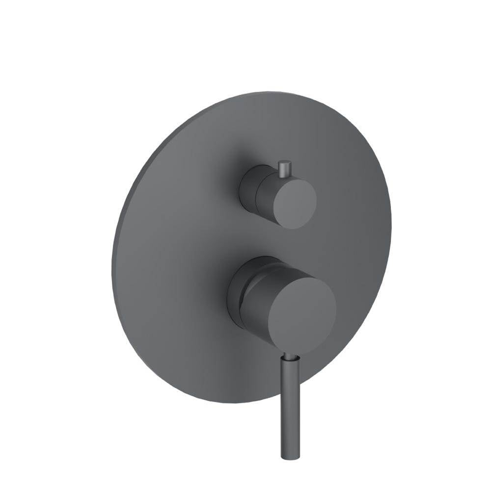 Isenberg By Flusso - Tub / Shower Trim With Pressure Balance Valve - 2-Output - Rock Grey
