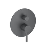 Isenberg By Flusso - Tub / Shower Trim With Pressure Balance Valve - 2-Output - Rock Grey