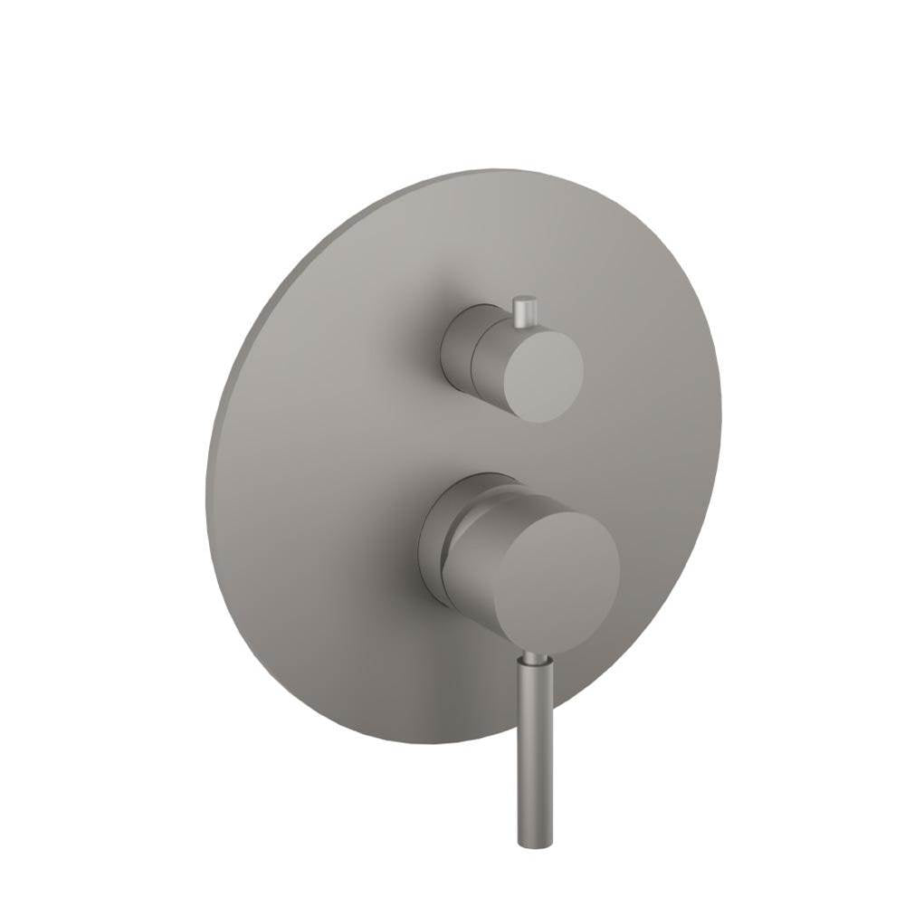Isenberg By Flusso - Tub / Shower Trim With Pressure Balance Valve - 2-Output - Steel Grey