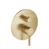 Isenberg By Flusso - Tub / Shower Trim With Pressure Balance Valve - 2-Output - Satin Brass PVD