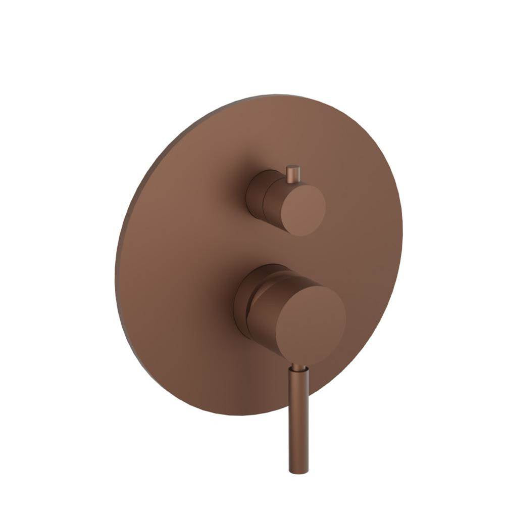 Isenberg By Flusso - Tub / Shower Trim With Pressure Balance Valve - 2-Output - Vortex Brown