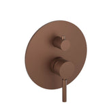 Isenberg By Flusso - Tub / Shower Trim With Pressure Balance Valve - 2-Output - Vortex Brown