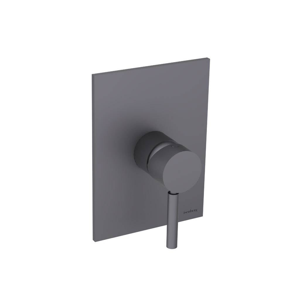 Isenberg By Flusso - Shower Trim With Pressure Balance Valve - Dark Grey