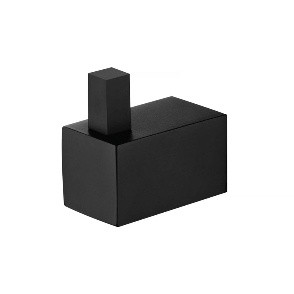 Isenberg By Flusso - Brass Bathroom Towel / Robe Hook - Matte Black