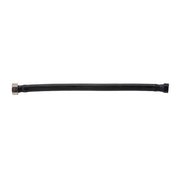 Jaclo - JACLO Flex Black (BLAK) Decorative Cover Stainless Steel Flexible Braided 3/8'' O.D. x 1/2'' IPS - 12'' Faucet Supply Line with Metal Nut - Black