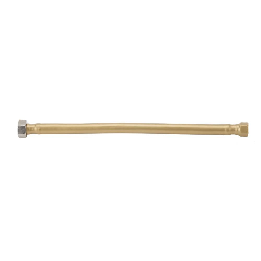 Jaclo - JACLOFLEXE Blonde (BLND) Decorative Cover Stainless Steel Flexible Braided 3/8'' O.D. x 1/2'' IPS - 20'' Faucet Supply Line with Metal Nut - Blonde