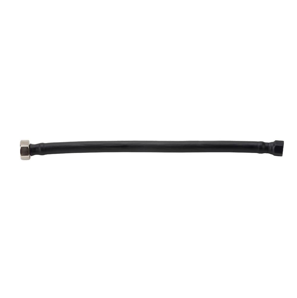 Jaclo - JACLOFLEXE Black (BLAK) Decorative Cover Stainless Steel Flexible Braided 3/8'' O.D. x 1/2'' IPS - 36'' Faucet Supply Line with Metal Nut - Black